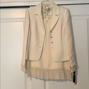 Tahari off white suite